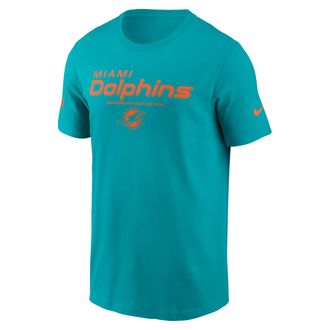 Nike Miami Dolphins Sideline Team Issue Nike Mens Dri-FIT NFL T-Shirt in Blue | 02ET3GT9P-AR5