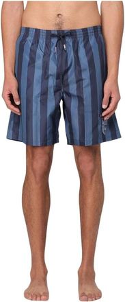 Fendi Heren, Badkleding, Blauw, Maat: M