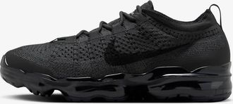 Nike Mens Vapourmax Flyknit Trail Running Shoes In Anthracite/black-Black-Anthracite