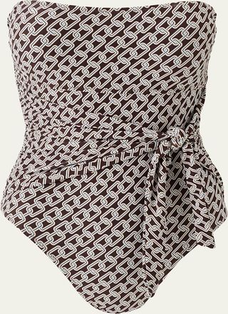 Melissa Odabash Munich Chain Strapless One-Piece Swimsuit