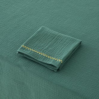 La Redoute Interieurs Tafelkleed in tetra, Kumla, geborduurd