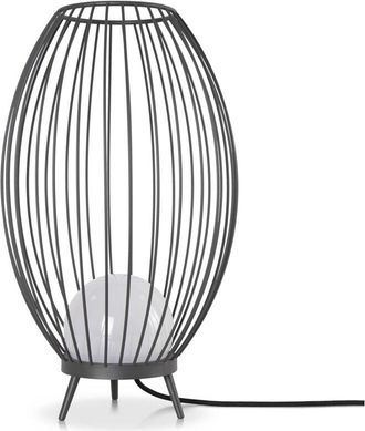 Paco Home Paco Home - Luminaria Exterior L&aacute;mpara Pie Mesa Exterior Terraza Jard&iacute;n Ip 54 Cable 3m Antracita (lechosa), L&aacute;mpara De Pie Led