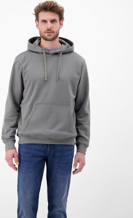 Lerros Hoodie LERROS Herren Sweat-Hoodie, Herren, Gr. M, basalt grau, 50% Baumwolle, 50% Polyester, Sweatshirts Hoodie