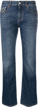 Stella McCartney straight-leg denim jeans - women - Polyester/Polyester/Viscose/Polyurethane Resin/Cotton/Cotton/Elastane - 31 - Blue