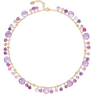 Marco Bicego Paradise 18K Yellow Gold Semiprecious Stone Charm Necklace in 18K Gold at Nordstrom, Size 16.5