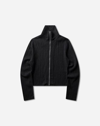 Our Legacy Women s Slim Zip Longsleeve Obsidian