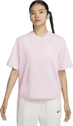 Nike (WMNS) Nike Sportswear Boxy T-Shirt Asia Sizing Pink HM4581-663