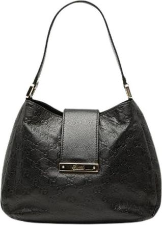 Gucci Pre-owned The New Ladies - Dames - Vintage Schoudertas - Zwart - ONE Size - Leer - Vintage