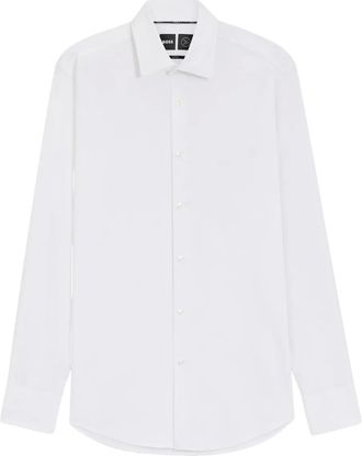 BOSS long-sleeve button-down shirt - White