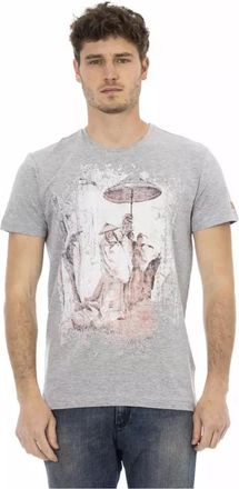 Trussardi T-shirt Grafica Stile Casual - - Tops - Uomo - Grigio - M