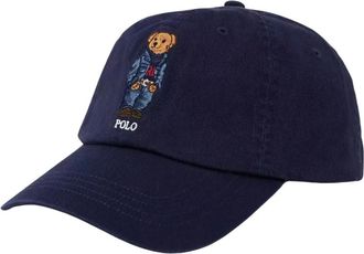 Ralph Lauren Accessoires, unisex, Blauw, ONE Size, Katoen, Signature Pony Performance Visor