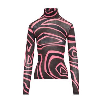 Pucci Long Sleeve T-shirt - Dames - Truien - Veelkleurig - Maat: S Wol