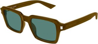 Saint Laurent Zonnebril - Heren - Zonnebrillen - Bruin - 50 MM - Nylon - Accessoires
