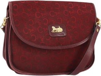 Celine Pre-owned Canvas Cross Body Bag - Dames - Vintage Schoudertas - Rood - ONE Size - Vintage