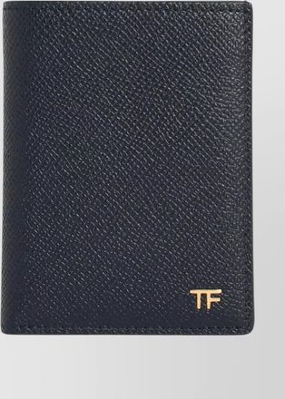 Tom Ford leather cardholder compact design textured finish