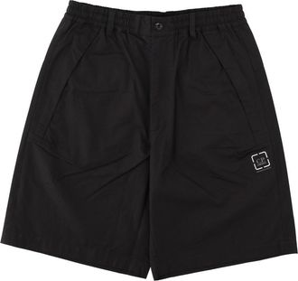 C.P. Company Black Metropolis Elastic Waistband Cotton Shorts