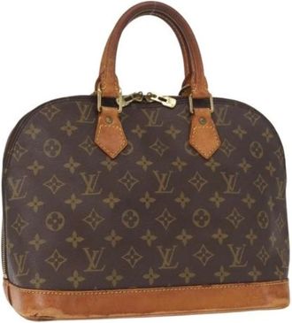Louis Vuitton Pre-owned Canvas Handtas - Dames - Vintage Handtas - Bruin - ONE Size - Vintage