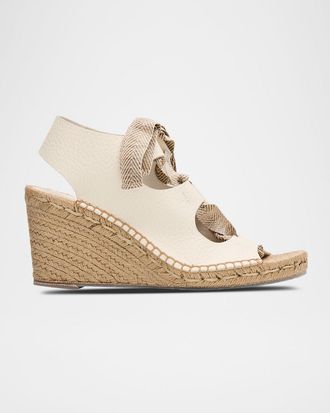 Pedro Garcia Otelia Leather Espadrille Sandals