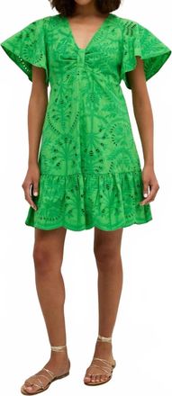 Marie Oliver Carmina Mini Dress In Emerald