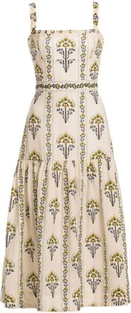 Agua Bendita Abito midi Nispero Moriche - Bianco