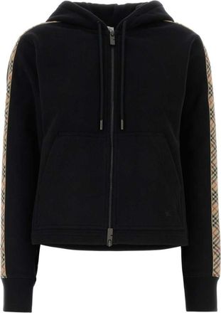 Burberry Black Checks Hood Sweatshirt