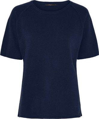 BTF-CPH Maglioncino Girocollo in Cashmere e Merino - - Knitwear - Donna - Blu - XL