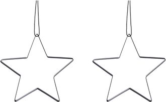 Creativ deco Dekostern »Weihnachtsstern, Weihnachtsdeko« aus Metall, Hängedekoration, 2er Set, Ø ca. 40 cm