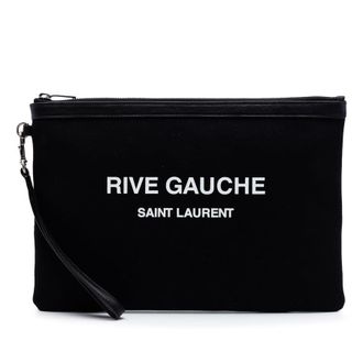 Saint Laurent Pre-owned Saint Laurent Canvas Rive Gauche Clutch Unisex CHPRQNQC7A5C5JFL