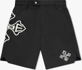 Rhude Black Cotton Mens Shorts
