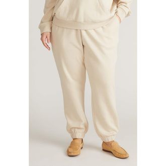 Universal Standard Lyria Fleece Sweatpants in Dove Wing at Nordstrom, Size Xxx-Large