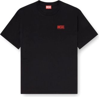 Diesel Tops, Heren, Zwart, XS, Katoen, T-Boxt-Bisk