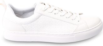 HUGO BOSS Hugo Mens Morrie Tonal Monogram Trainers in White - Size UK 10