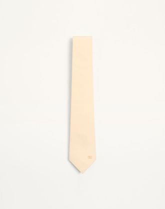 Valentino Garavani Valentie Silk Tie with VLogo Signature Detail