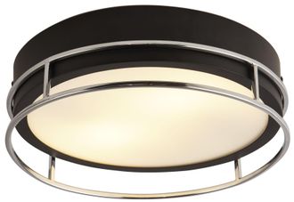 Searchlight Dimmbare Design Decken- und Badlampe Phoenix &oslash; 30 cm, Silber ARCHIVIERT