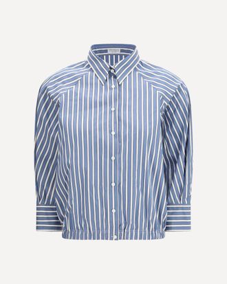 Brunello Cucinelli Shadow stripe poplin Shirt Female S