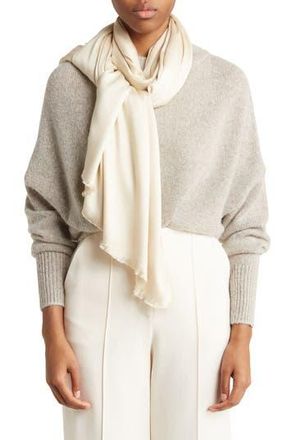 Vince Camuto Oversized Satin Pashmina Wrap in Eggnog at Nordstrom Rack