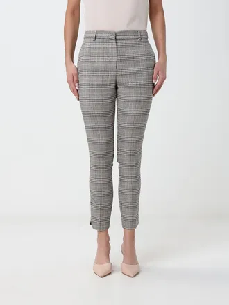 Hanita Prince of Wales Cropped Slim Fit Jersey Trousers