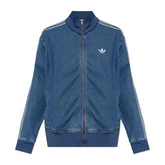 adidas Originals Adidas Originals, Denim Jackets, male, Blue, Size: 2XL Denim Sweatshirt