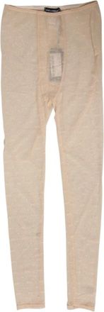 Dolce & Gabbana Leggings Pants - Dames - Leggings - Beige - S - Nylon - Broeken