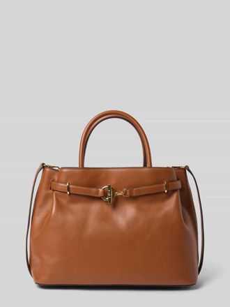 Lauren Ralph Lauren Satchel Bag mit Tragehenkel in Cognac, Gr&ouml;&szlig;e 1