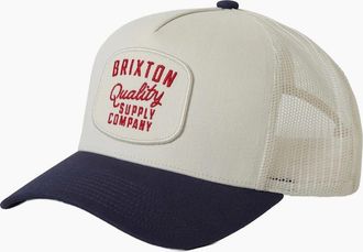 Brixton Mens Brixton Mens Hubal Netplus Trucker Cap - White - Size: ONE size
