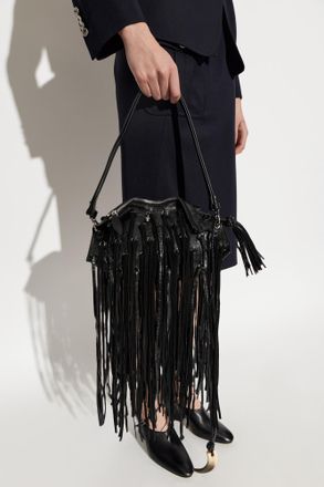 Alexander McQueen Shoulder Bag Manta, Womens, Black