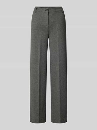 Max Mara Straight Fit Stoffhose mit B&uuml;gelfalten Modell PANETTO in Dunkelgrau, Gr&ouml;&szlig;e XL