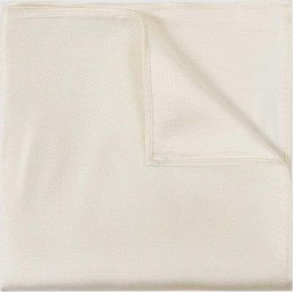 Blick. Einstecktuch aus reiner Seide in Ecru, Gr&ouml;&szlig;e 1