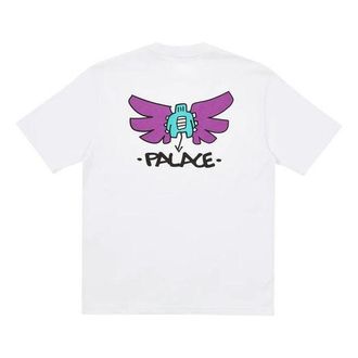 Palace x Slap Magazine Crossover Angel Cartoon Funny Pattern Printing Short Sleeve Unisex White P20TS253