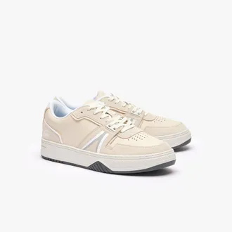 Lacoste Mens L001 Trainers in Off White Leather (archived) - Size UK 10.5