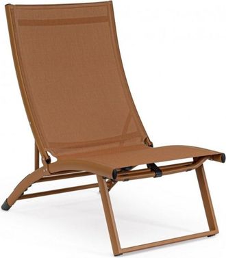 Konte Design Lote de 2 tumbonas reclinables de aluminio y textileno color óxido