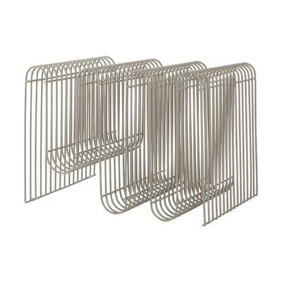 Homestyle4u Zeitungsständer 40cm - Geflochten Aus Wasserhyazinthe - 2 Fächer Natur - Magazine Korb