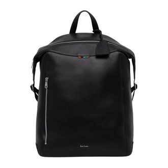 Paul Smith Leren rugzak - Heren - Tassen - Zwart - Maat: ONE Size Leer