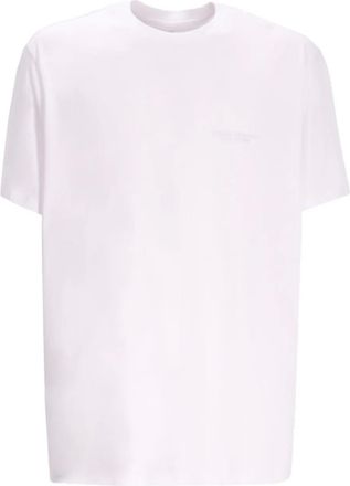 A|X Armani Exchange logo-embroidered cotton T-shirt - men - Cotton - S - White